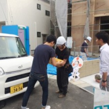 K様邸の棟上げにて・・・