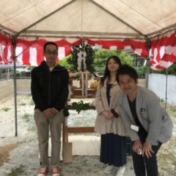 地鎮祭に参加させていただきました