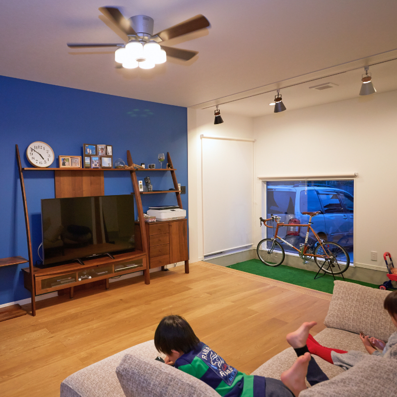 アレンジが自由自在な土間リビング