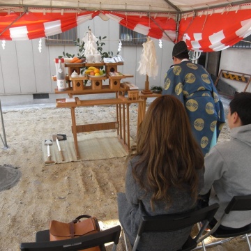 『U様邸地鎮祭♪万端滞りなく終わりました♪』明石市・西区 注文住宅