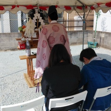 『K様邸 地鎮祭を執り行いました♪』明石・西区・稲美町 注文住宅