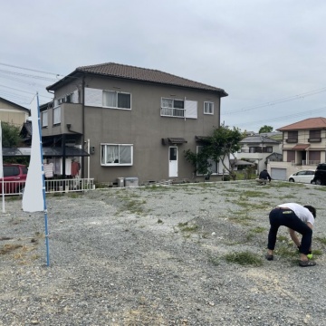 自社分譲地の草刈り