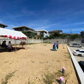 大久保町にて地鎮祭