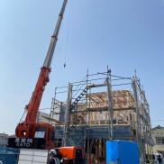 加古川と淡路島で棟上げ