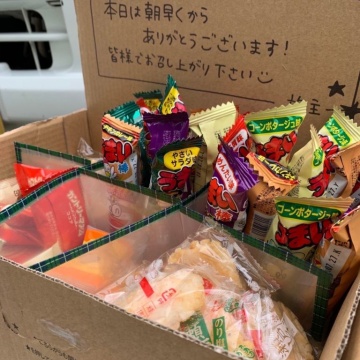 棟上げのおもてなし